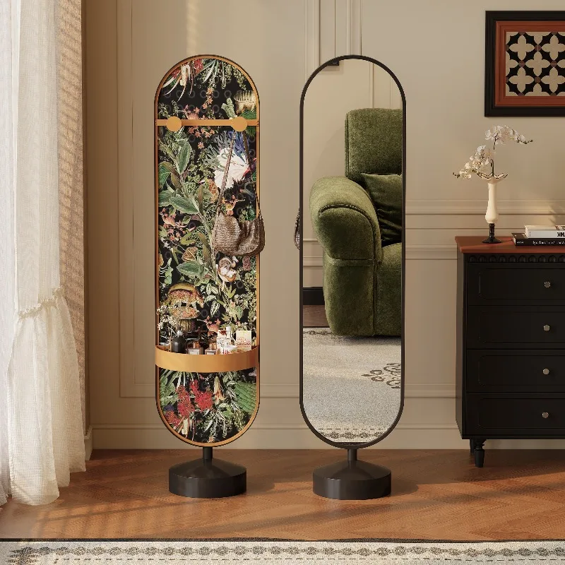Aesthetic Girls Mirror Oval Modern Decoration Long Full Body Makeup Makeup Luxury Mirror Funky Nordic Espelhos Home Decorations