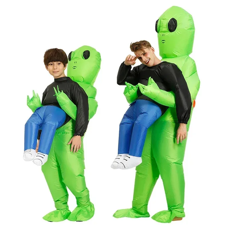 aa Bear House 002 Kids Adult AND Alien Inflatable Suit Suits Dress Mascot Halloween Party Cosplay Costumes For Man WomanWAT99 ★
