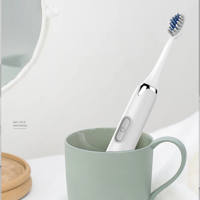 Electric Toothbrushes Household Smart Washable Electronic Whitening Teeth Brush Adult Timer Brush Replaceable AA Battery Version