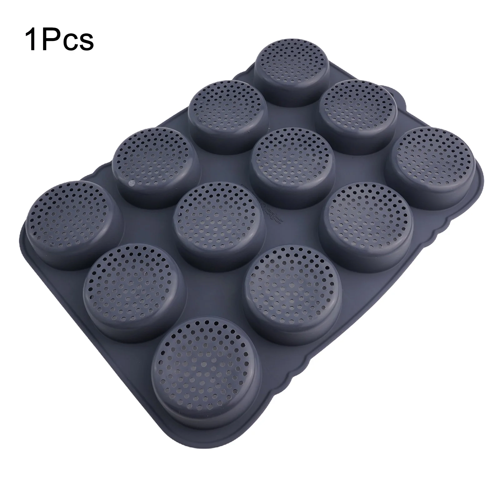 

12 Cavity Silicone Hamburger Bun Baking Tray for Homemade Buns Muffins and Pies Nonstick Design for Effortless Release