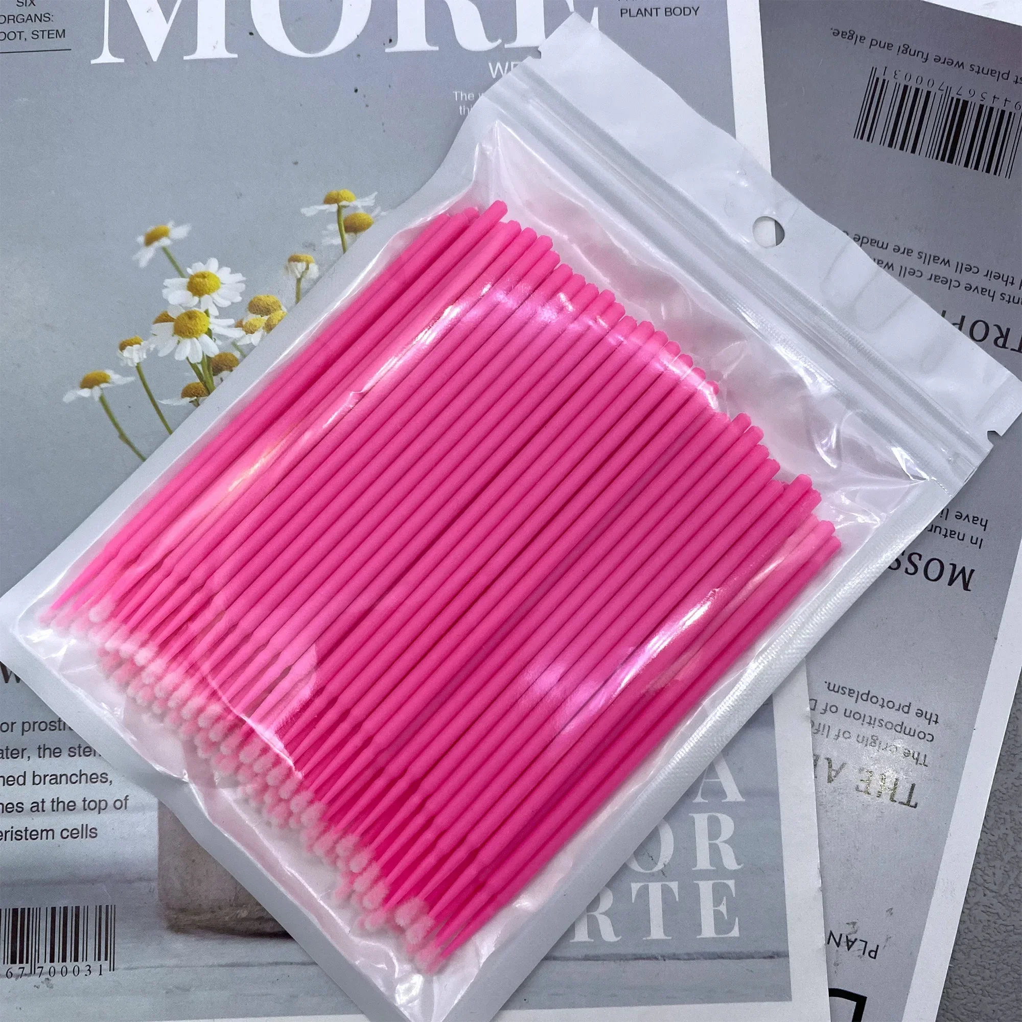 300/500 قطعة فرشاة صغيرة المتاح لاش إزالة مسحة فرشاة صغيرة عصي الماسكارا قضيب رمش تمديد ماكياج فرش أدوات #6