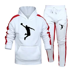 2024 Spring Men's Sportswear 2-Piece Sweatshirts and Sweatshirts Set Casual Hoodies Autumn Outfits Men Clothes  Tracksuit