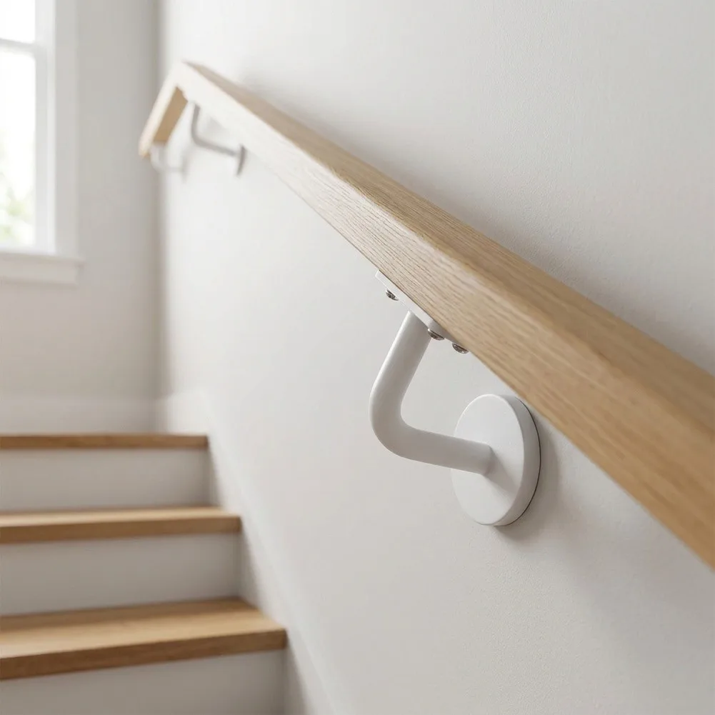 Stair Handrail Bracket Made of Stainless Steel with Flat Fixed Pallet for Strong Wall Support and Handrail Fixing