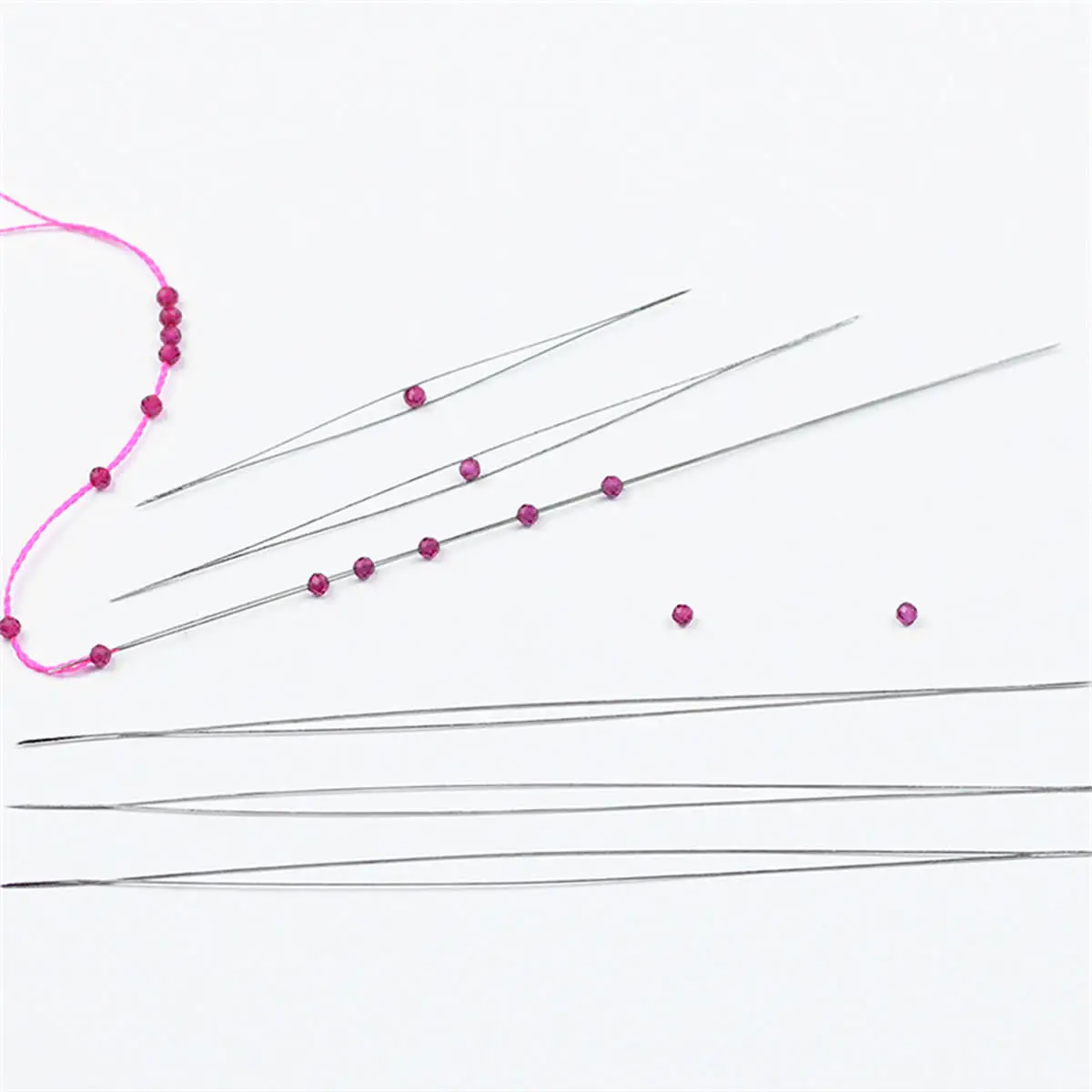 

5Pcs Beading Needles Pins Open Curved Needle for Beads Bracelet DIY Jewelry Making Tools Handmade Beaded Threading Pins