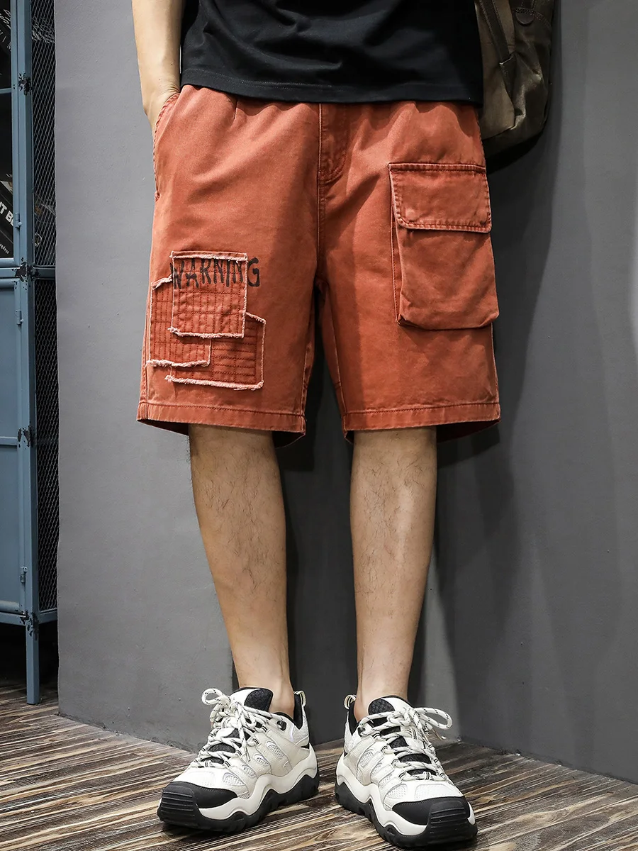 

Высококачественные мужские модные мужские кроссовки средней длины в американском стиле ретро с застежкой «пять четвертей» в стиле ретро, летние чистые хлопковые...