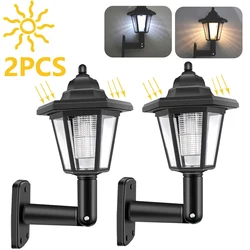 Hexagonal Solar Light Retro Solar LED Light Outdoor Garden Light Waterproof Landscape Lamp Yard Sconce Outdoor Solar Wall Lamp