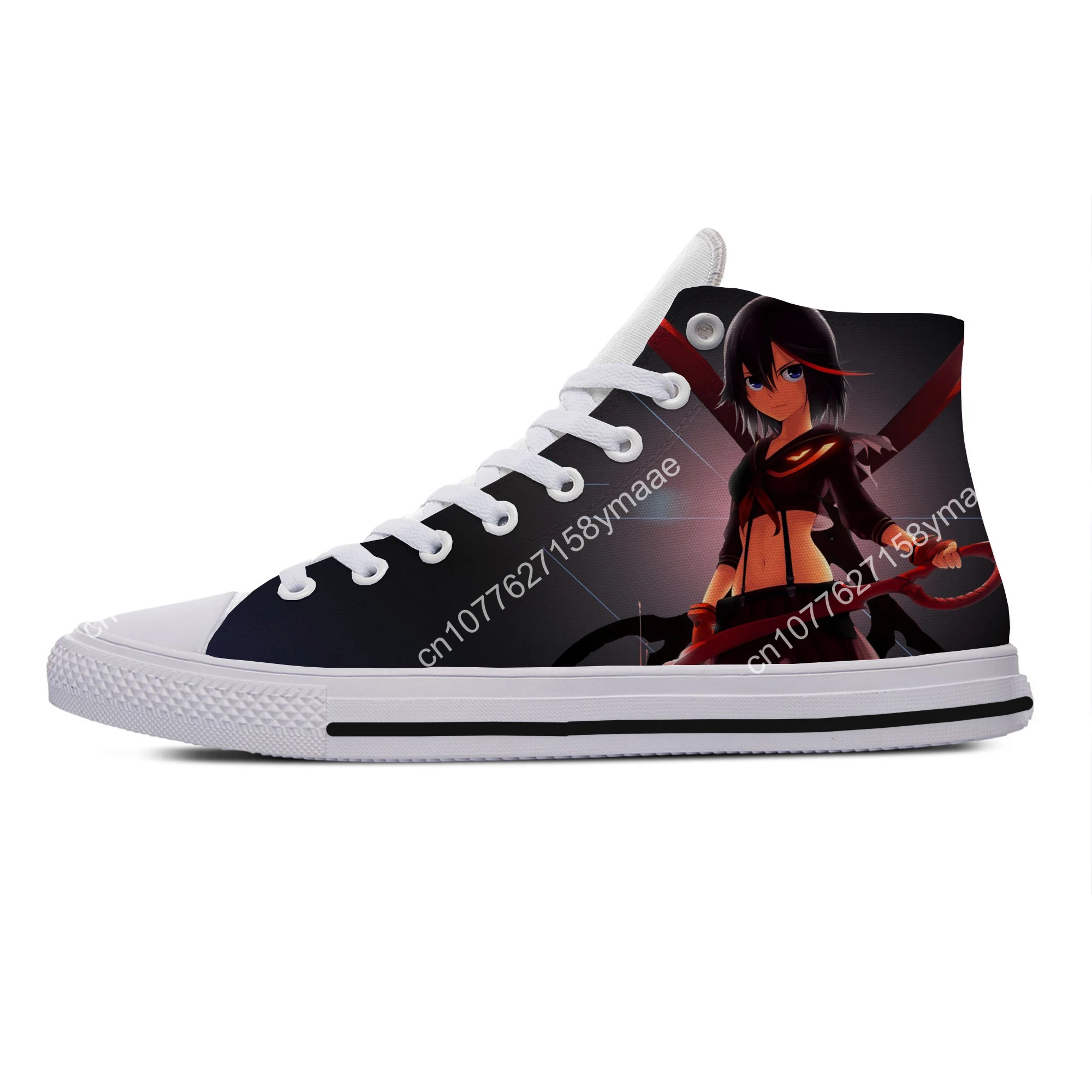 Hot Cool Fashion Funny Summer Sneakers Casual Shoes Men Women Anime Kawaii Ryuko Matoi Kill La Kill High Help Board Shoes