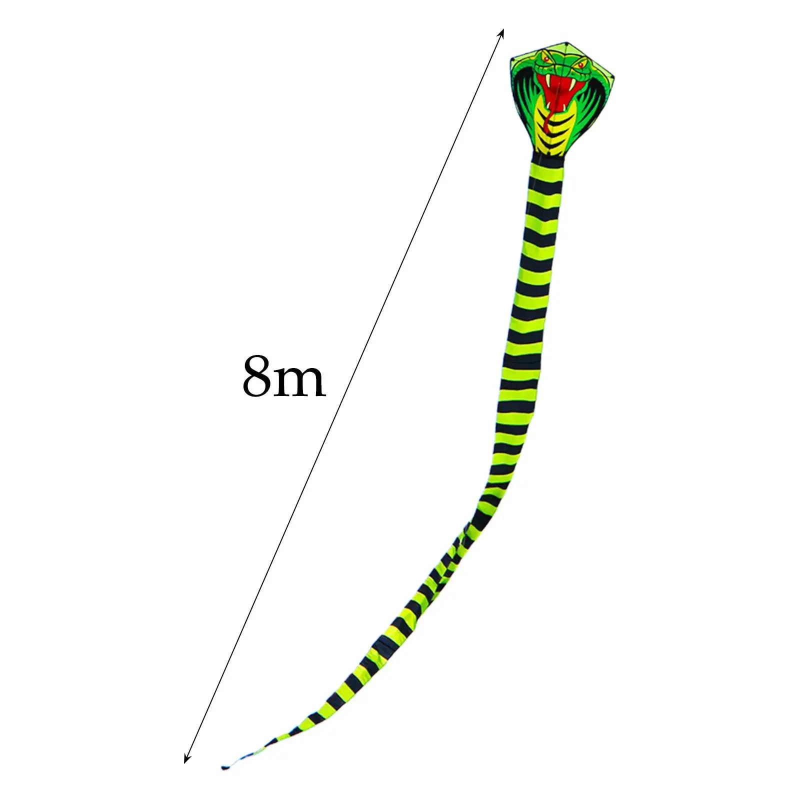 Snake Kite Outdoor Toy with Long Tail for Beginners Sports Kite Snake Kite for Lawn Trips Farm Outdoor Game