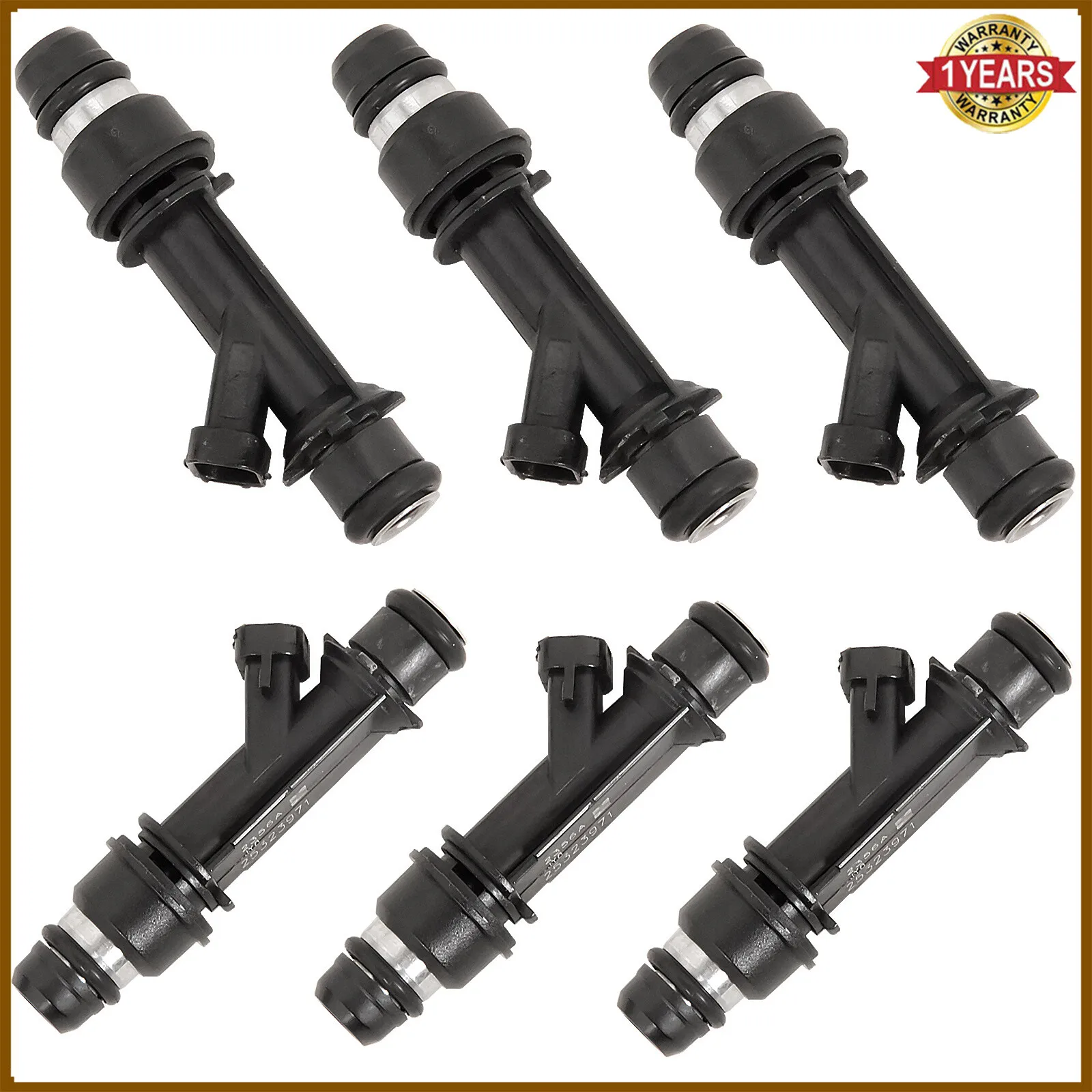 مجموعة من 6 حاقنات الوقود لدلفي 2001-2005 بويك ليسابري 3.8L V6 OEM # 25323972 #6