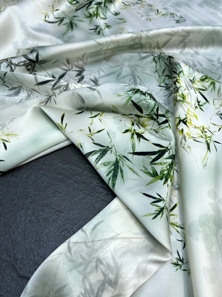 Tecido de Seda Esticado Cetim Bambu