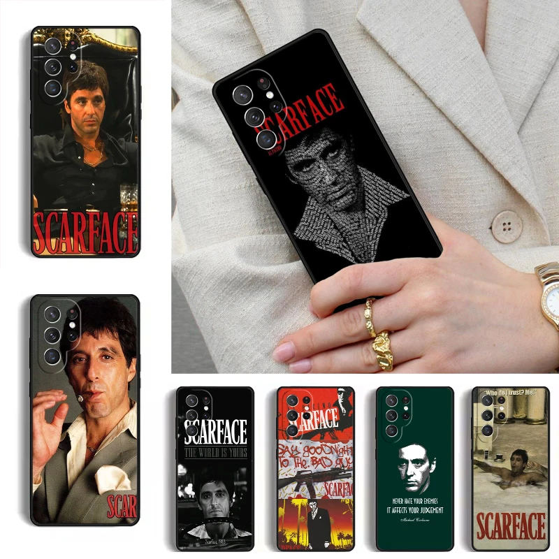 Scarface Al Pacino Movie Phone Case for Samsung Galaxy S26 S25 Ultra S24 S23 S22 S21 Plus Note 10 Bumper Cover