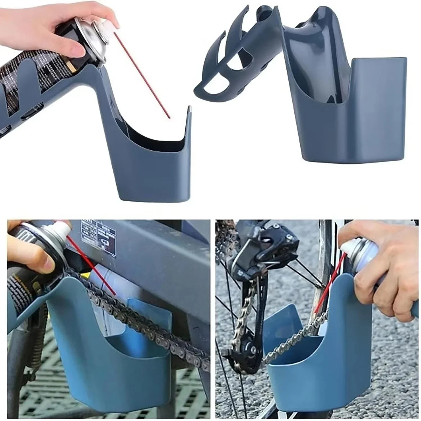 

Инструмент для хранения масла для велосипедных и мотоциклетных цепей, защита от брызг масла, многофункциональный набор для чистки велосипедов