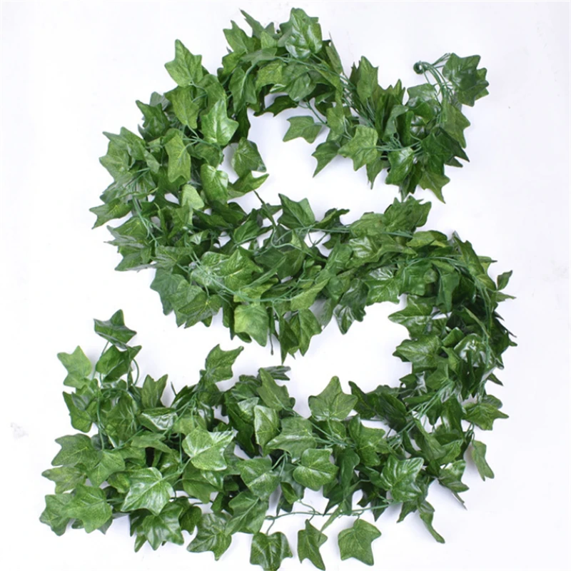 

12 Pcs Artificial Leaf Garland for Home Decoration PlantsVine Fake Creeper Ivy Party Decor Flowers Rattan