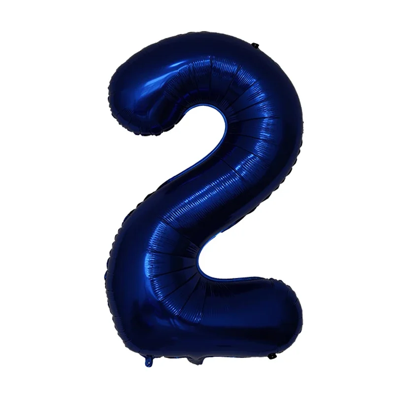 Palloncino con numero blu navy da 40 pollici Palloncini digitali con elio da 0 a 9 Decorazione per feste di compleanno Palloncino gonfiabile per matrimoni