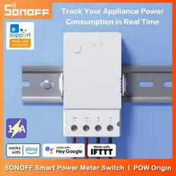 SONOFF POW Origin 16A Wifi Smart Power Meter Switch Smart Home WiFi Switch con monitoraggio dell'alimentazione funziona con Alexa Google Home