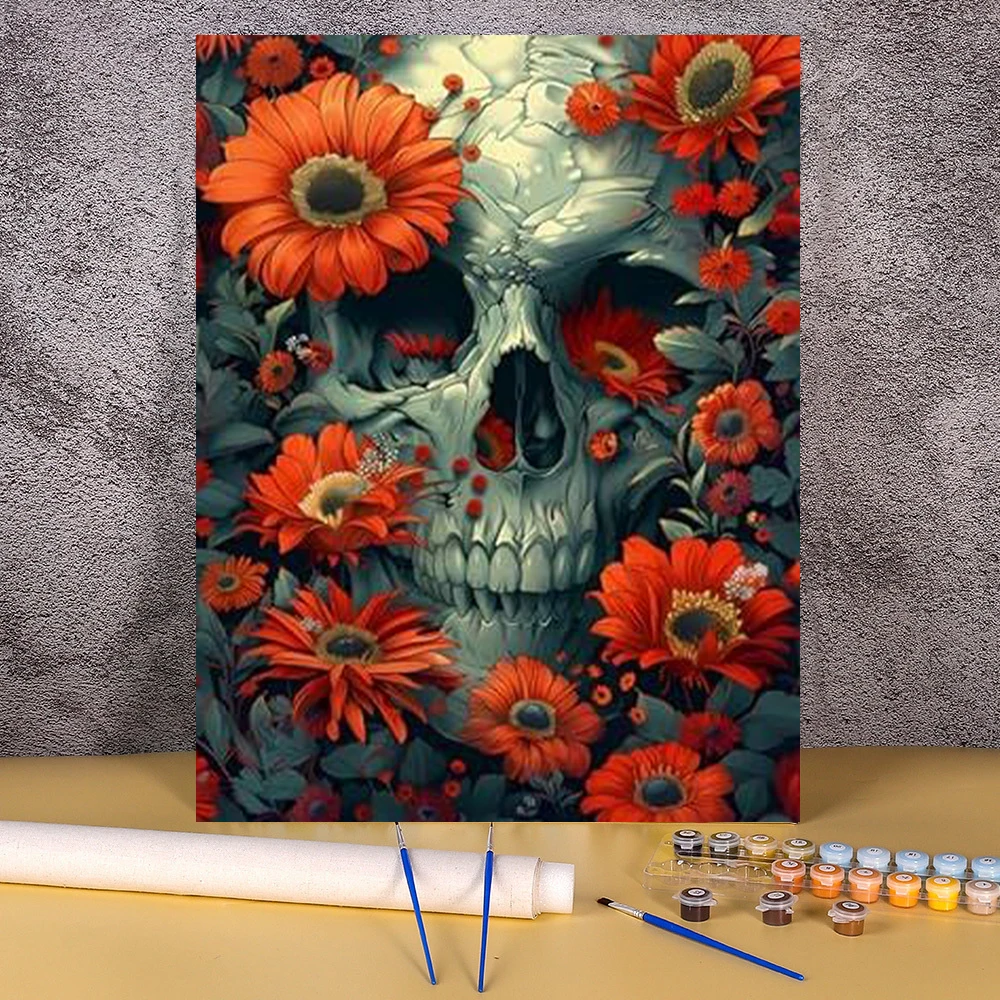 Flower Skull Diy Oi… - image