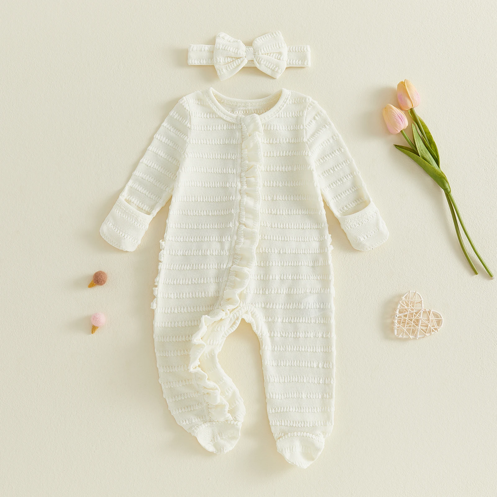 Jacquard Ruffle Baby Set 5