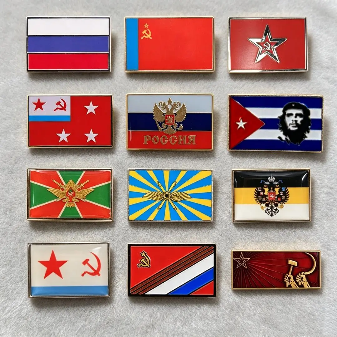 CCCP Enamel Pins Russia USSR Cossack Che Guevara Flag Badges Collection Craft Gift