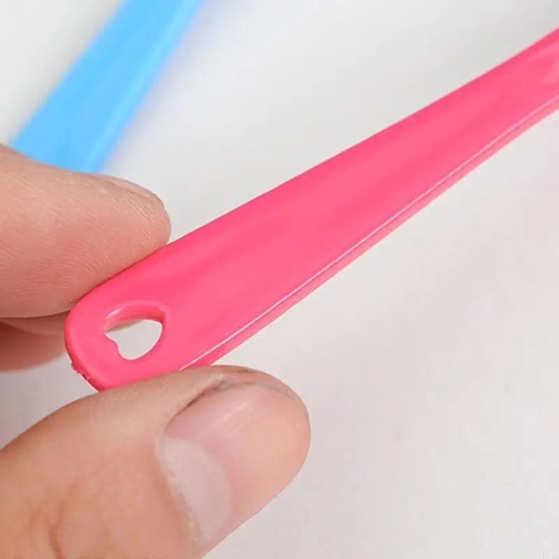 12 قطعة من ملاعق الأطفال البلاستيكية المخصصة للطعام للرضع والتدريب على الطعام وتغذية الطعام وأدوات المائدة للأطفال الصغار P31B #5