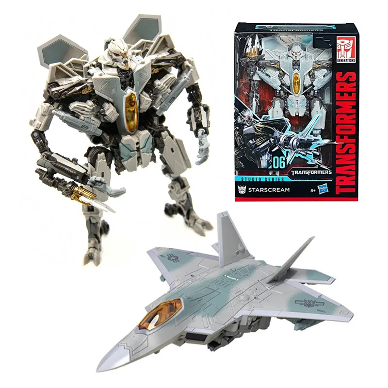 Original Takara Tomy Hasbro Transformers Studio Series 06 Voyager Class Movie Starscream Seibertron Action Figures Model Toys