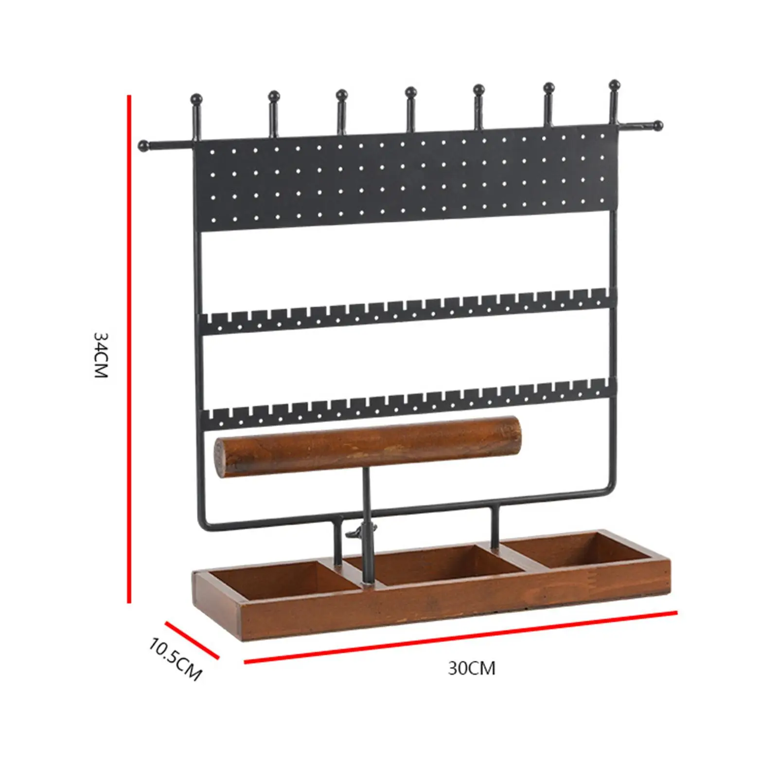 Jewelry Display Stand Rack Jewelry Tower Rings Jewelry Holder Necklace Earring Organizer for Live Broadcasting Shopping Mall