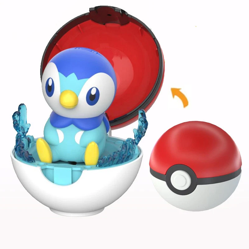 Pokemon Action Figure Transformation Pokeball Pikachu Jigglypuff Scorbunny Scalable Anime Figure Doll Model Christmas Toys Gifts