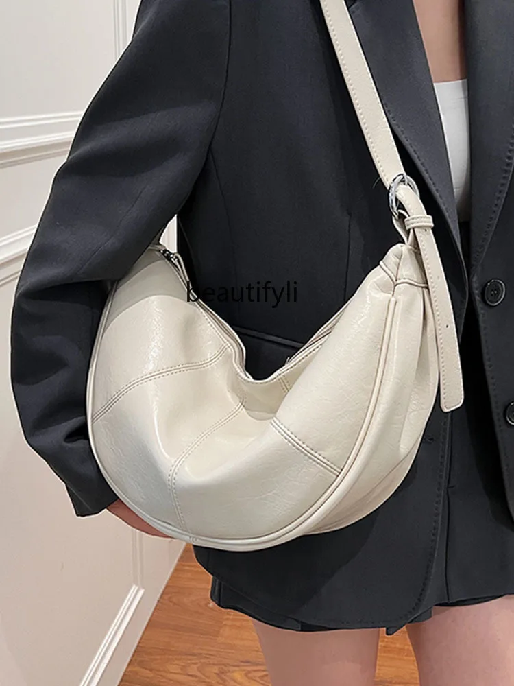 Korean Fashion Large Capacity Dumpling Bag Summer New Simple and Versatile Shoulder Casual Women Bag