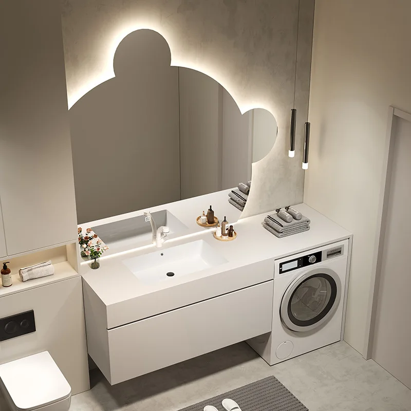 

Balcony, combination, integrated, vanity, ceramic, bathroom cabinet