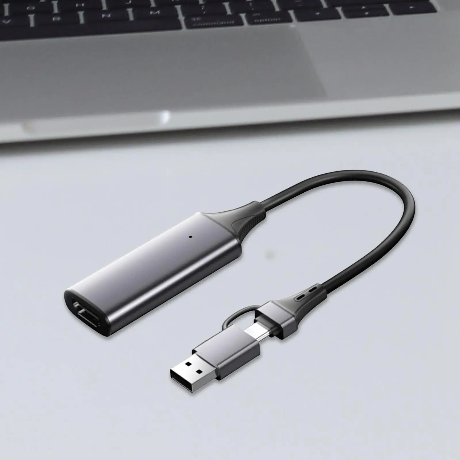 Audio Capture Card Compact 4K USB Type C for Video Conference Camera Grabber