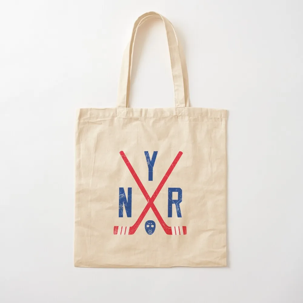 

NYR Retro Sticks - White Tote Bag Canvas shoulder bag tote bag university female luxury women