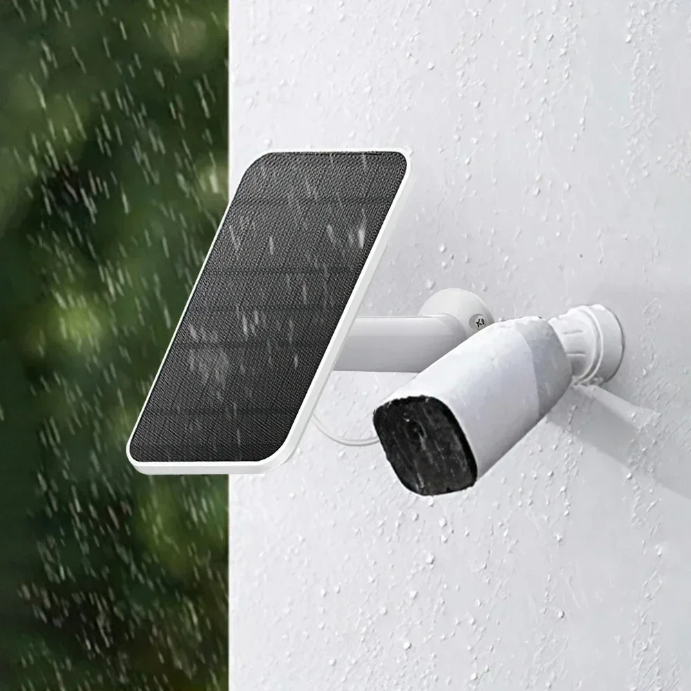 Adjustable Solar Panel Charger with Mount Bracket Outdoor Solar Power Supply for Security Cameras