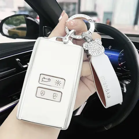 Renault Koleos Captur Megane Clio Scenic Talisman Arkana For Dacia Sandero Card Fob 용 새 TPU 자동차 원격 키 케이스 커버 셸
