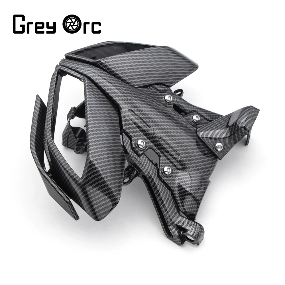 

Motorcycle Shell Headlight Shield Bracket Hood Hhield For Yamaha Fz 09 Fz-09 2017 2018 2019 Carbon Fiber Printing Accessories