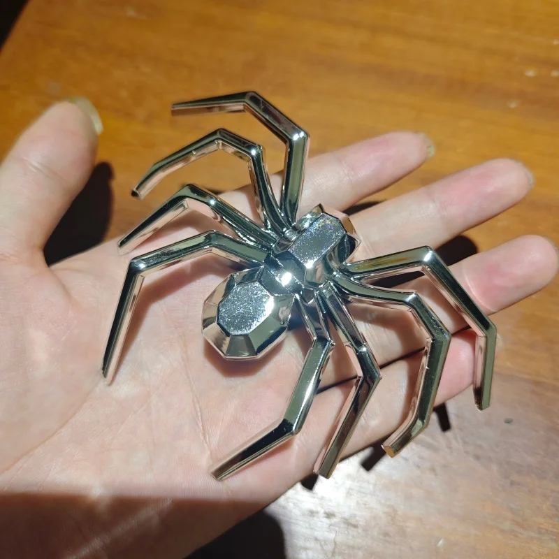 Spider Metal 3D Car Stickers Creative Body Scratch Decal for Modified Side Door Bumper - Personalized Automotive Vinyl Artwork