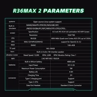 New R36 Max2 Retro Handheld Game Console Linux System 4.5 Inch IPS Screen 64G/128G Portable Pocket Player Built-in 18000+ Games 6