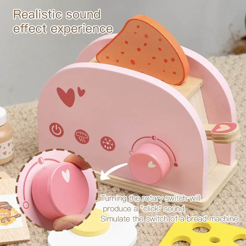 LazyChild Set da cucina in legno per bambini, giocattolo educativo per il tè pomeridiano, per ragazzi e ragazze dell'asilo