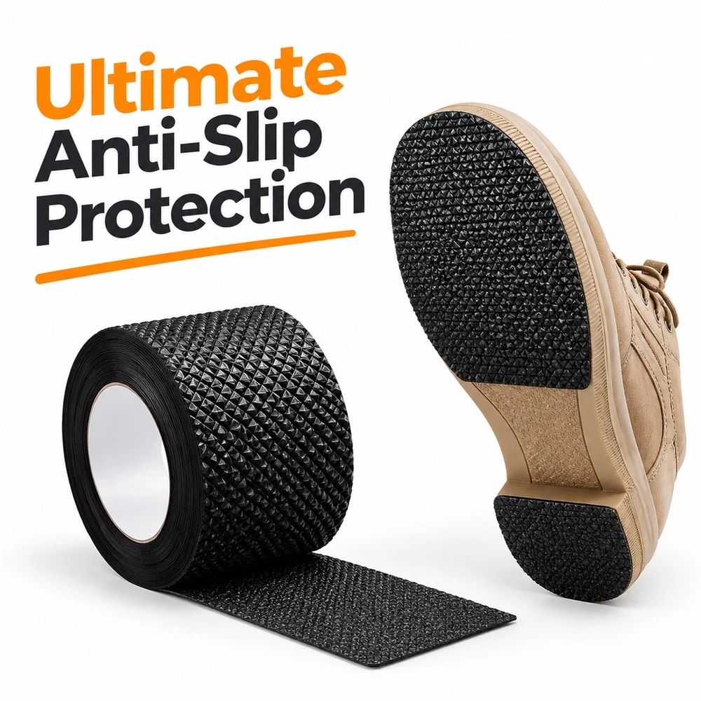 Non Slip Sole Tape for Shoes 1 Roll Diamond Pattern Adhesive Shoe Guard for Leather Sneakers Boots Christmas Gift Idea