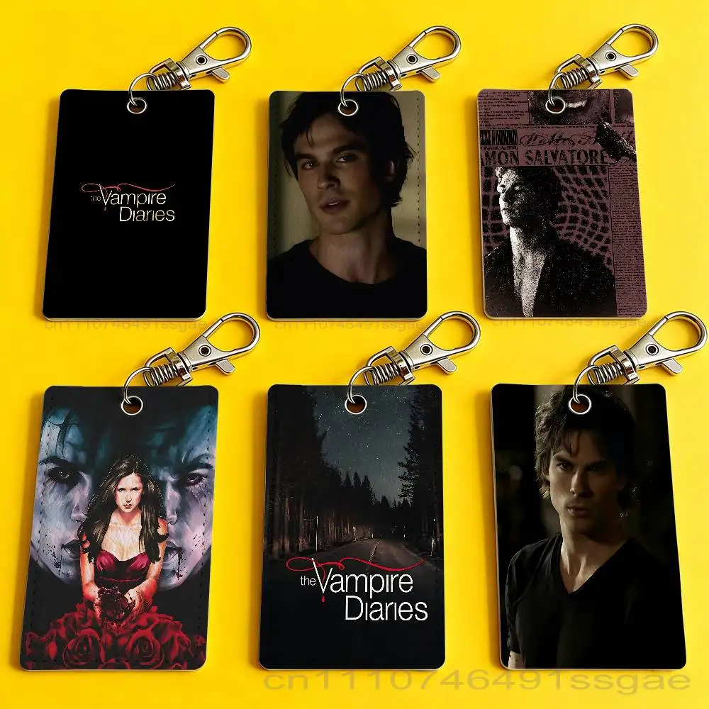 

The V-Vampire D-Diaries Card Holder Keychain Badge Holder Card Pass Hang Rope Lariat Lanyard for Key Rings Accessories Gift