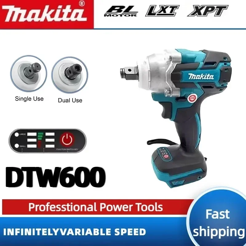 

Makita DTW600 Аккумуляторный ударный гайковерт Бесщеточный электрический ключ с высоким крутящим моментом Перезаряжаемый 18 В Электроинструменты для авторемонта