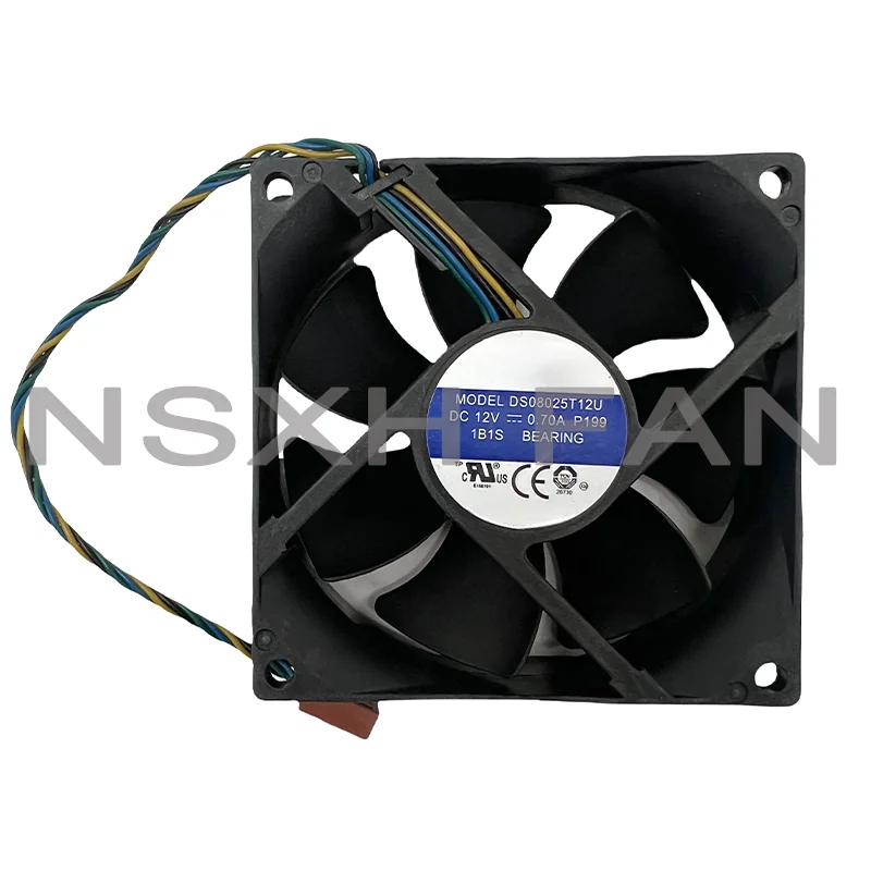 8025 8cm fan 4-wire Ball DS08025T12U 12V 0.70a 4Pin PWM Cooling Fan 8cm 80X80X25mm New Genuine