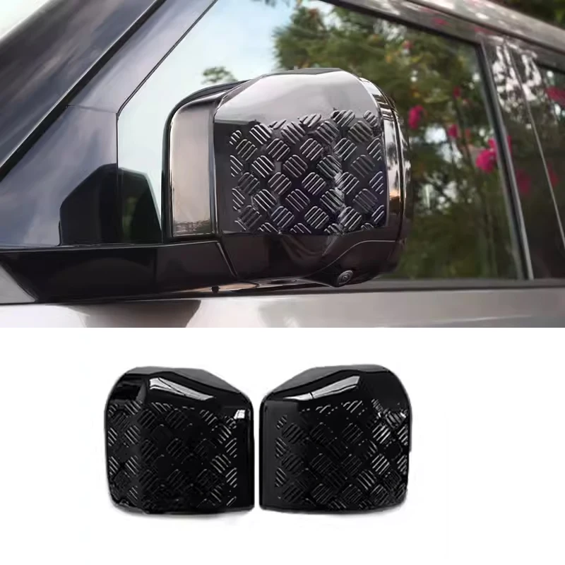 

2 Pcs Car Rearview Mirror Cover For New Land Rover Defender 90 110 130 2020-2024Exterior Rear View Mirror Cover Trim Accessories