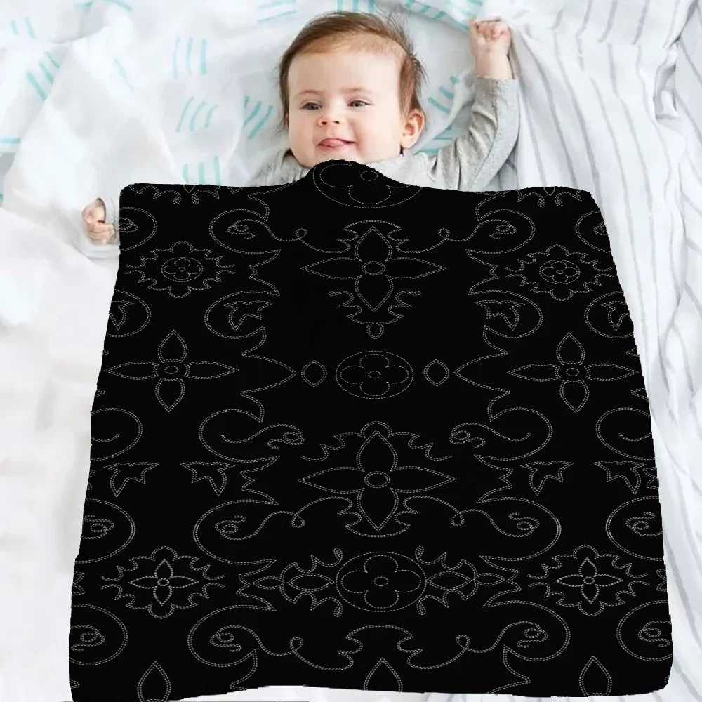 Blanket Cover Baby Blankets Kids S-louis-s Blanket Knee Blanket Small Blankets Winter Blanket V-vuittons Bedspread on the Bed