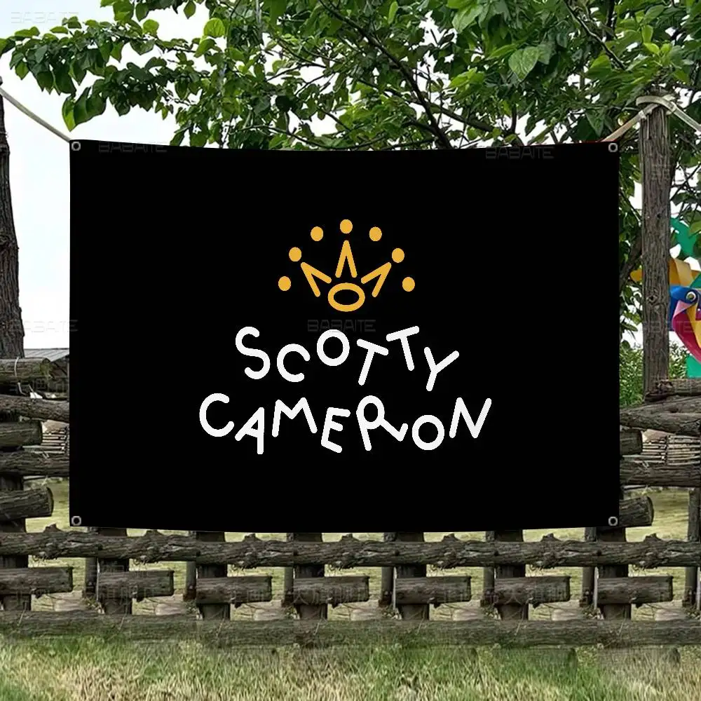 Golf S-ScoTTY C-CameRONS Retro Flags Multiple Choice Living Studio Booth Interior Decoration Banner