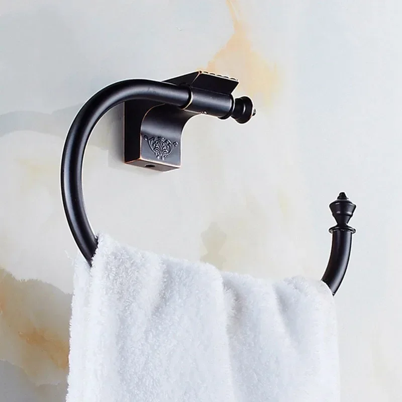 

Vidric Top Quality Solid Brass Oil brushed Bronze Towel Bar Bath Towel Holder Towel Ring Bathroom Accessories