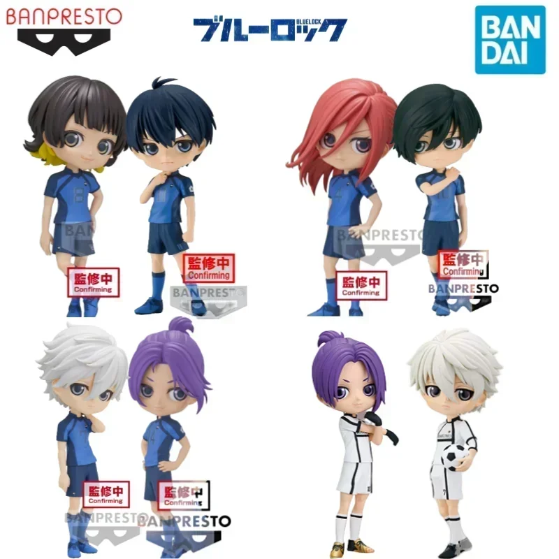

In Stock Original Bandai Q Posket BLUE LOCK Anime Figure Assembly Model Toys Collectible Model Ornaments Gifts For Children