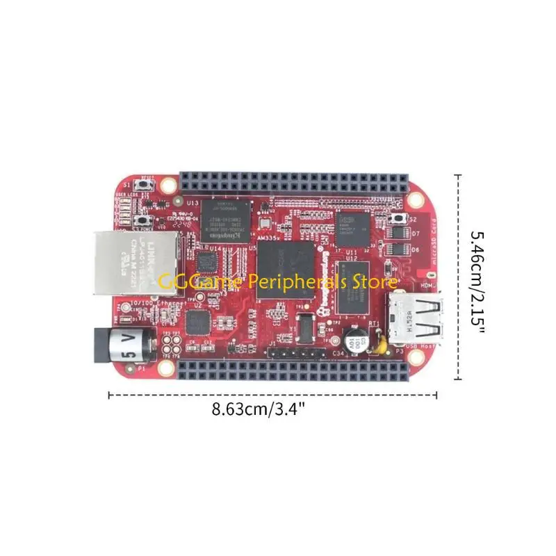U55B สำหรับ Beaglebone 4G Embedded Development Board AM3358 บอร์ดหลัก BB-IND-4G สีแดง Board forDebian AndroidsUbuntu อุตสาหกรรม