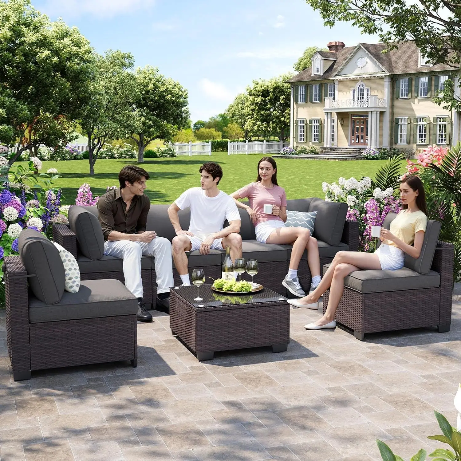 7-Piece Outdoor Patio Furniture Set 5