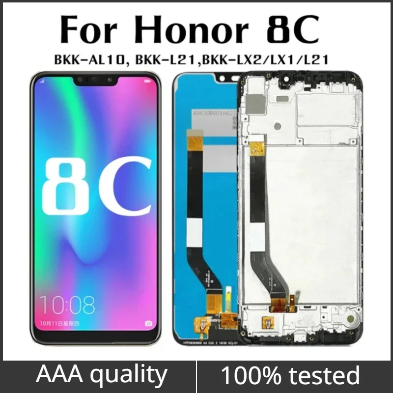 

6.26'' For Huawei Honor 8C LCD BKK-LX2,LX1,L21 LCD Display Screen Touch Panel Digitizer Assembly Repair