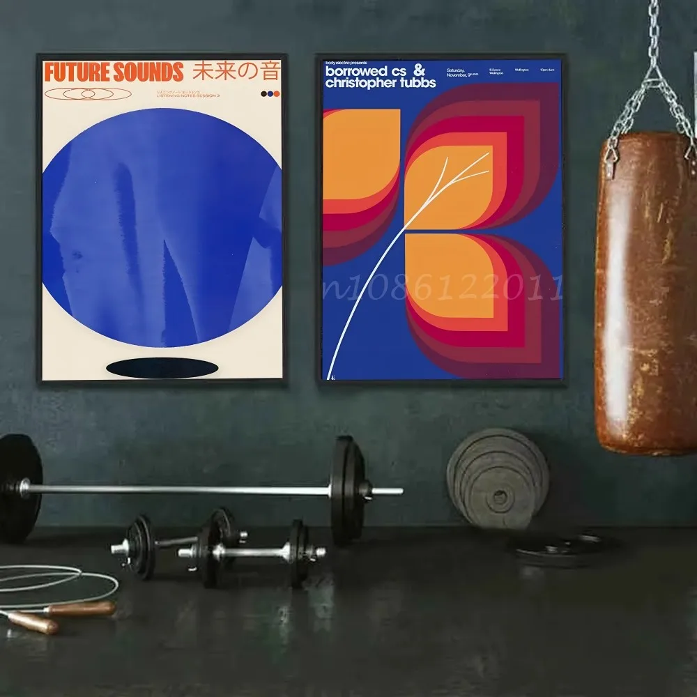 KSUMRET Jazz Kissa Nishikigoi affiche auto-adhésive Art papier imperméable autocollant café maison Bar salle décoration murale