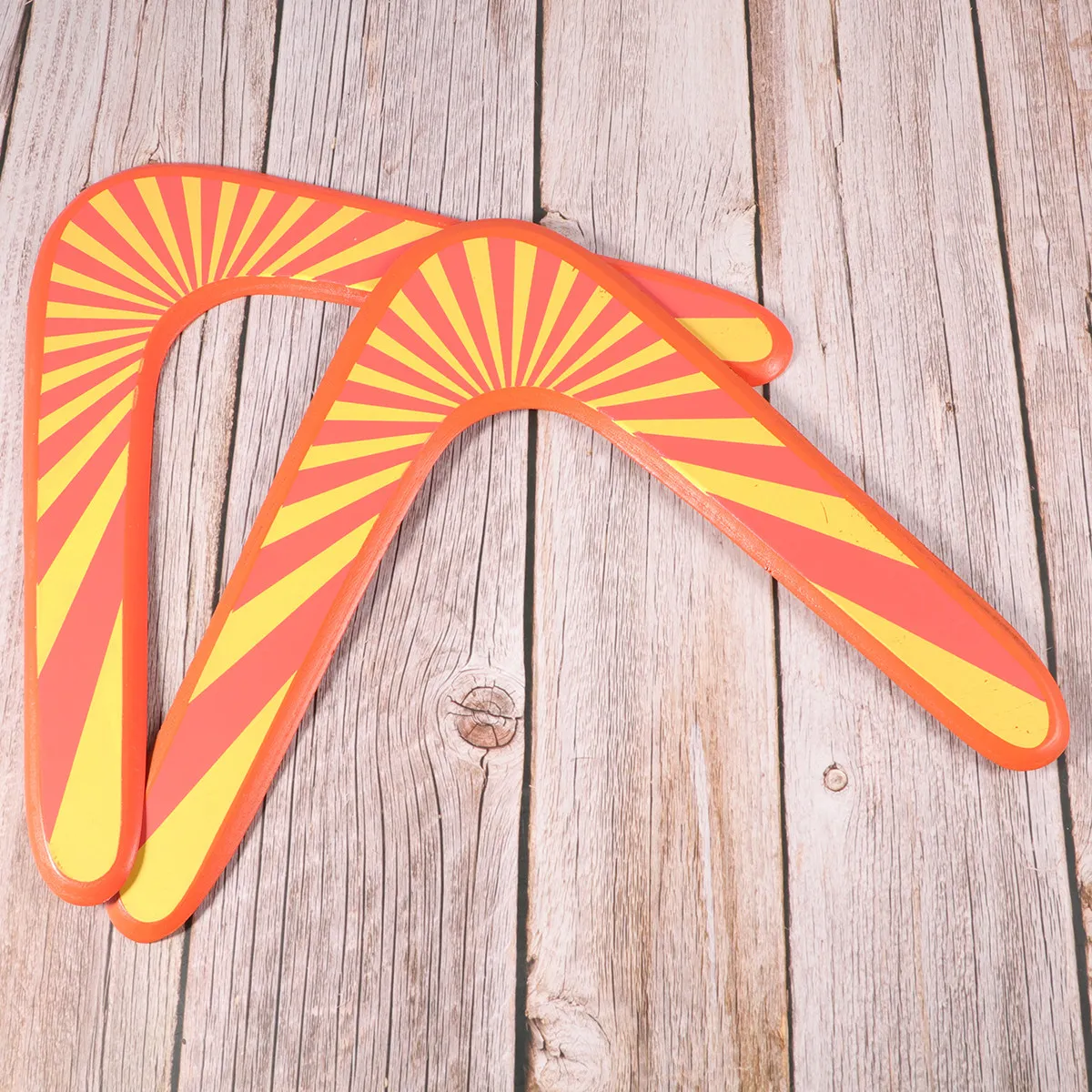 

Набор из 2 деревянных бумерангов для активного отдыха на природе, летающие диски для игры в метание, для детей и взрослых